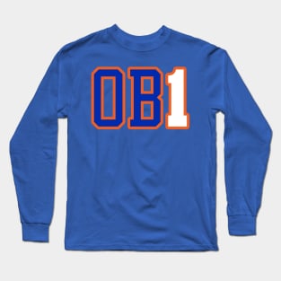 Obi Toppin - 'OB1' - New York Knicks (BLUE) Long Sleeve T-Shirt